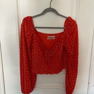 NEW UO Old Soul Smocked Top